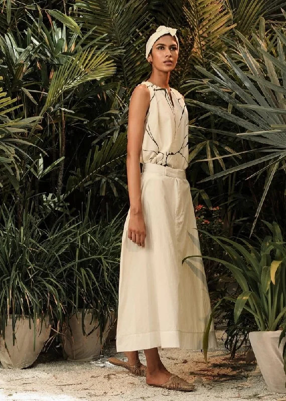 Shop the Weekend Away Trumpet Lily White Skirt