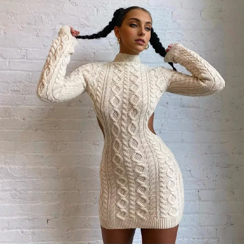 Today’s Special Julia Fashion - Women   Knit Sweater Dress