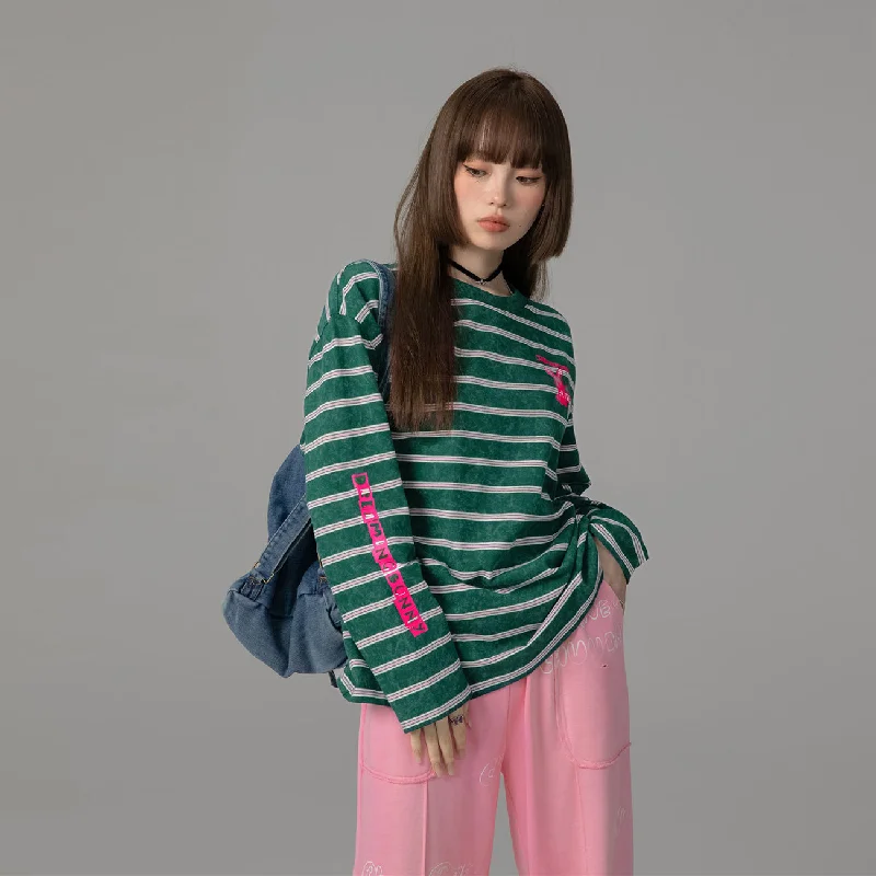 Exclusive Preview Backspin Striped Sweater