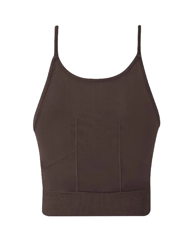 Low Prices ENRAPTURED Top | Chocolate Brown