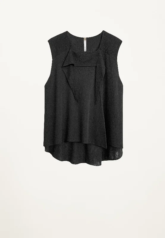 Low Price Lucie Sleeveless Blouse in Black