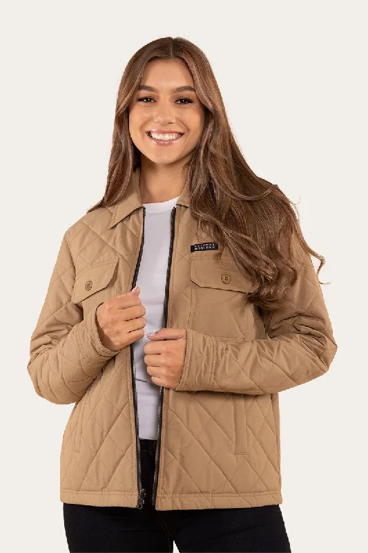 Marley Womens Reversible Jacket - Tan