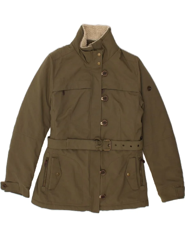 Quick Deals TIMBERLAND Womens Utility Jacket UK 14 Medium Khaki Nylon