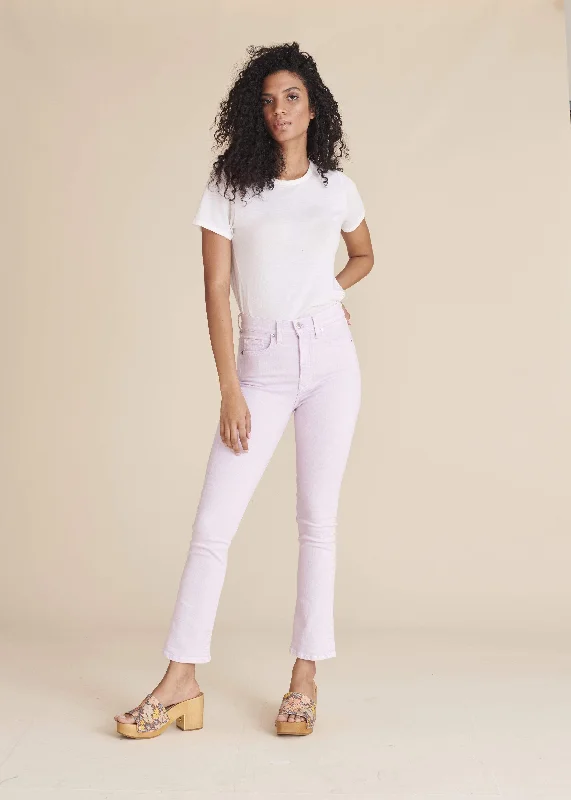Weekend Price Cuts Galore Carly High-Rise Kick Flare Jean  - Lavender