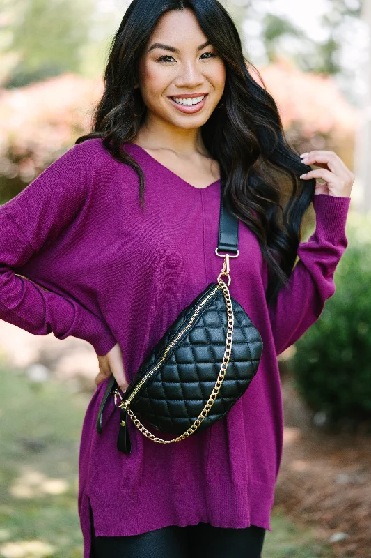 Great Deals Get To Know You Plum Purple Tunic