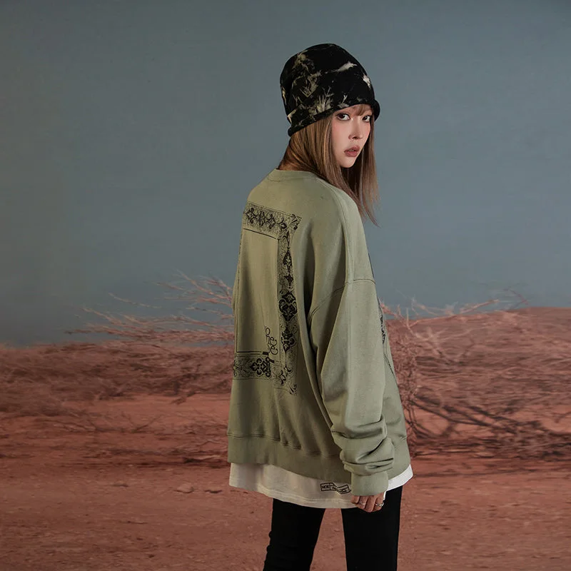 Price Slash Vintage Mirror Image Long Sleeve Sweatshirt