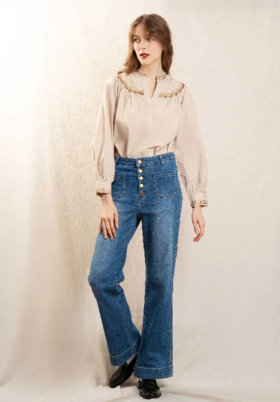 Grand Opening Sale Jeans 123001 Mid-Bleu