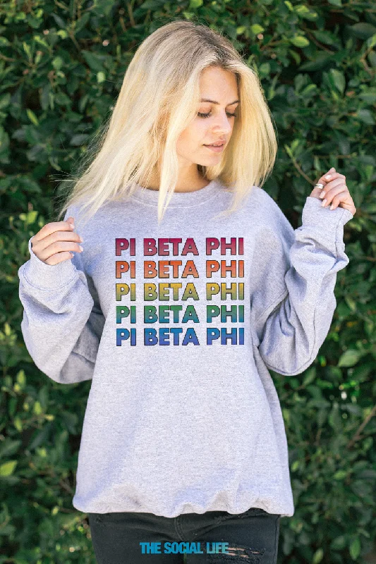 Year-End Deals Pi Beta Phi Technicolor Crewneck