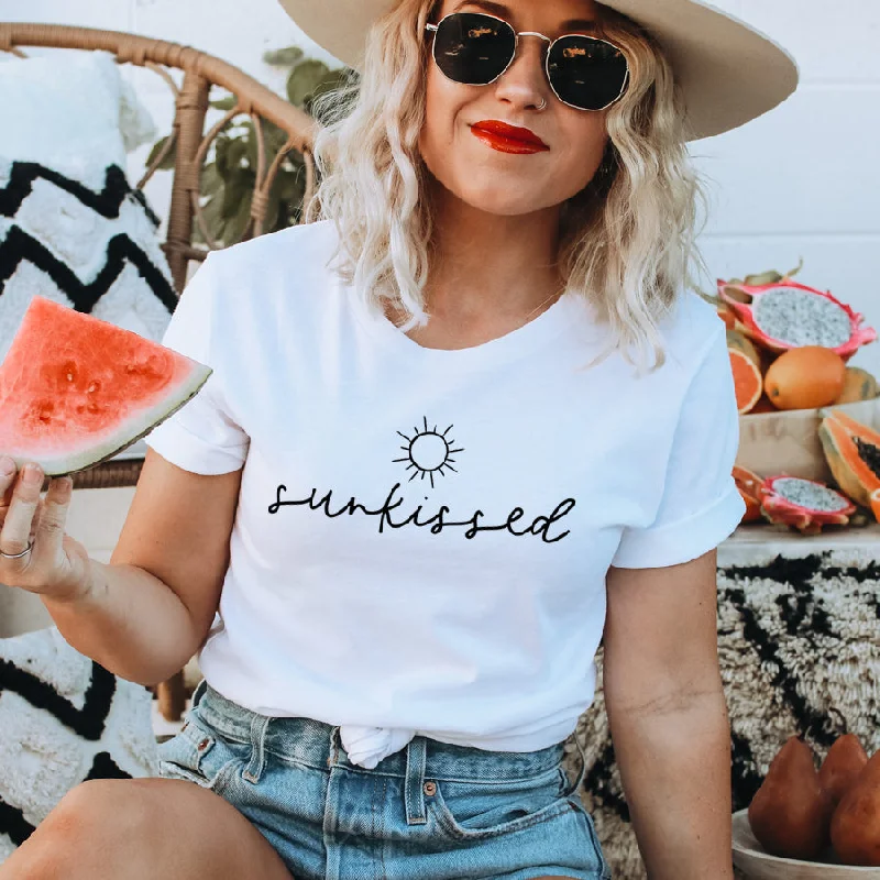 TIME-Limited Offer Sunkissed Slogan T-Shirt