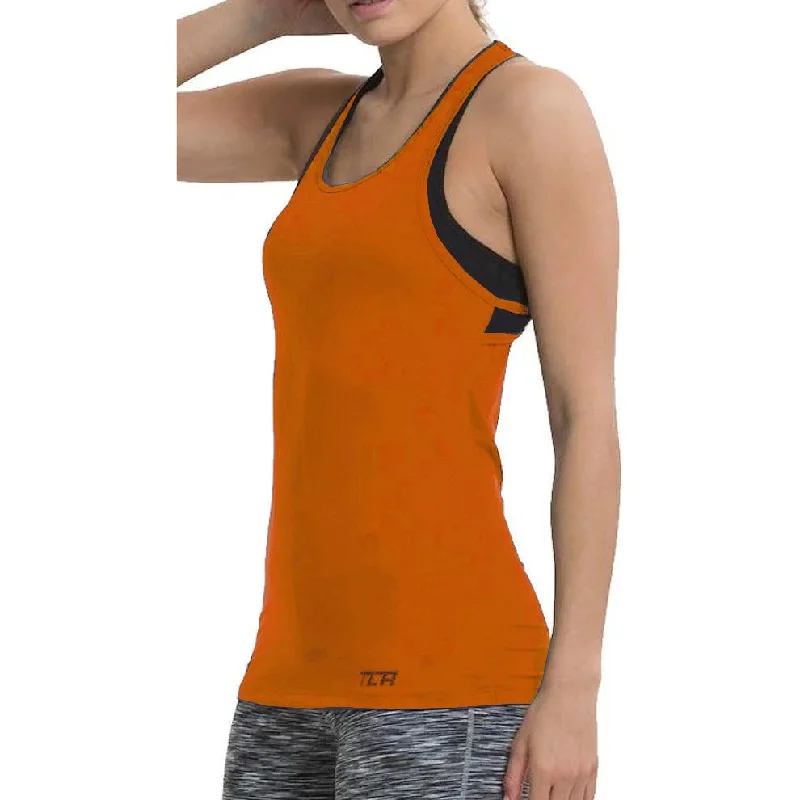 Today’s Deal TCA Tech Racerback Womens Running Vest Tank Top - Orange