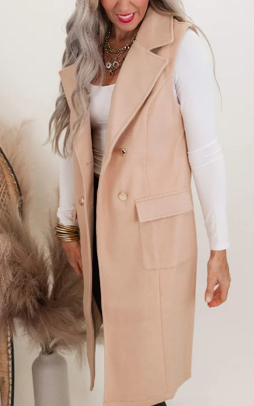 Year-End Sale Double Breasted Pocketed Vest