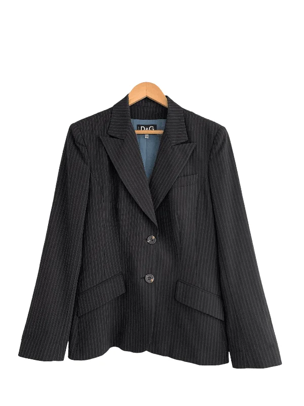 One-DAY Sale Dolce and Gabbana Single Breasted Jacket Dark Brown IT46 UK SIZE 10/12