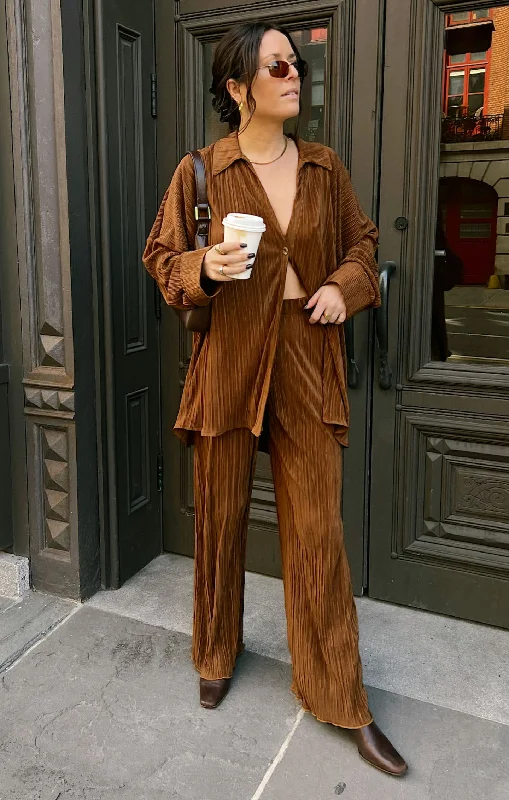 Today's Deal Everywhere Pants ~ Chocolate Pleat