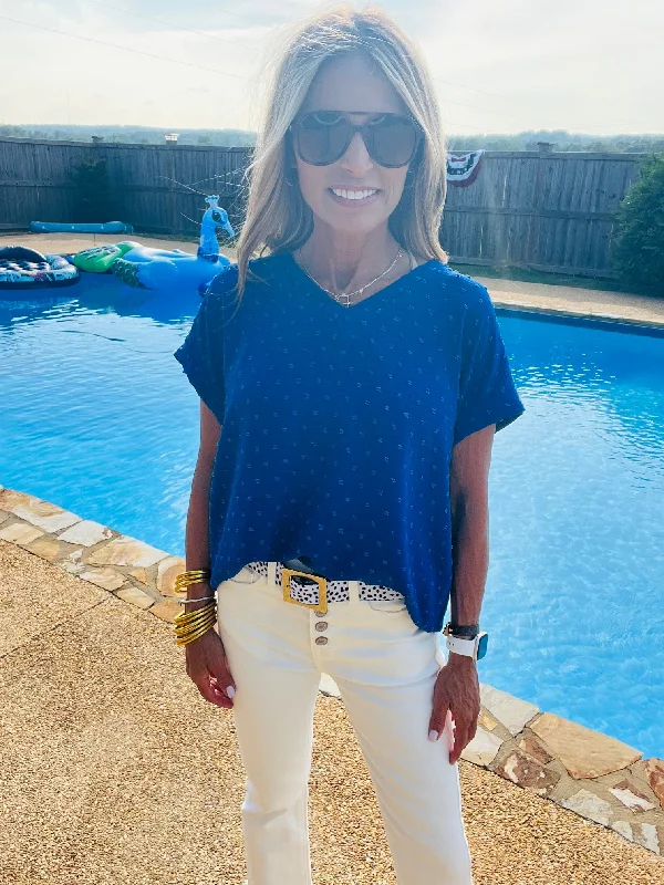 Weekend Extravaganza: Shop Now THE REAL FLING TOP- ROYAL