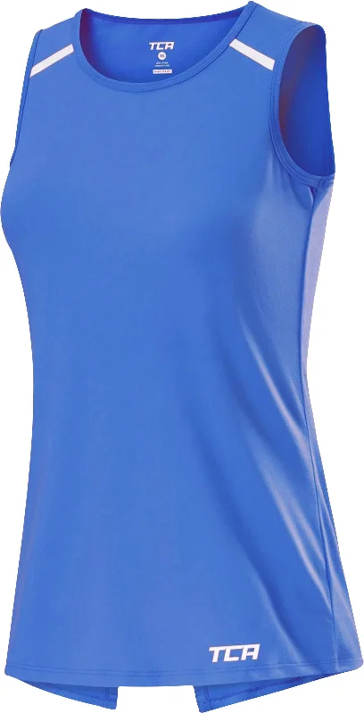 Seasonal Sale TCA Crossback Cooling Womens Training Vest Tank Top - Blue
