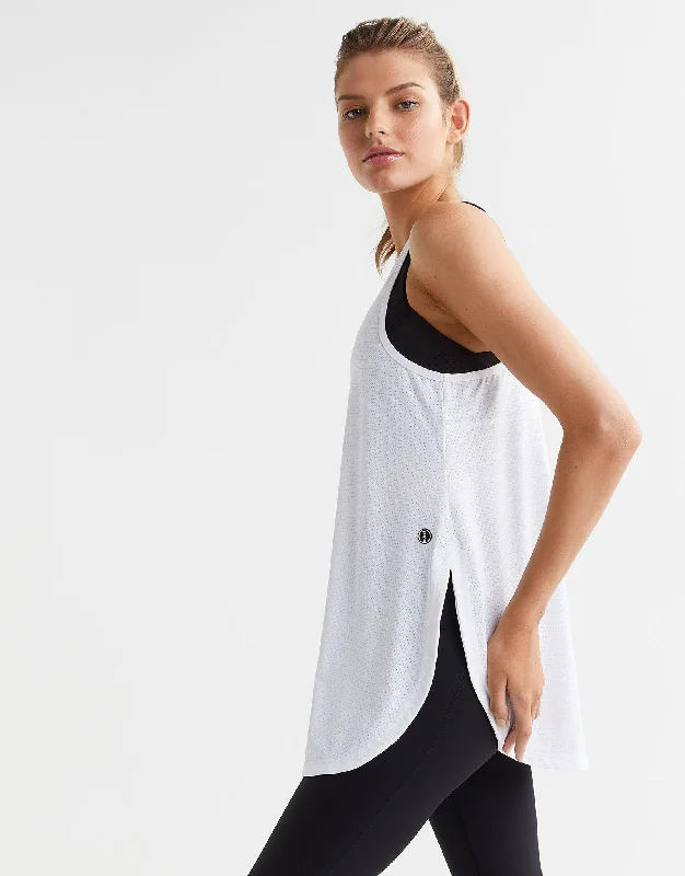 Unmissable Offer ZELA Mesh Tank - White