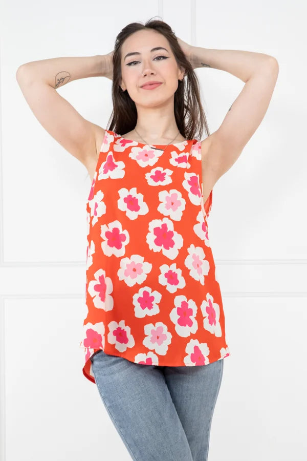 Blossoming Love Sleeveless Blouse * Final Sale*