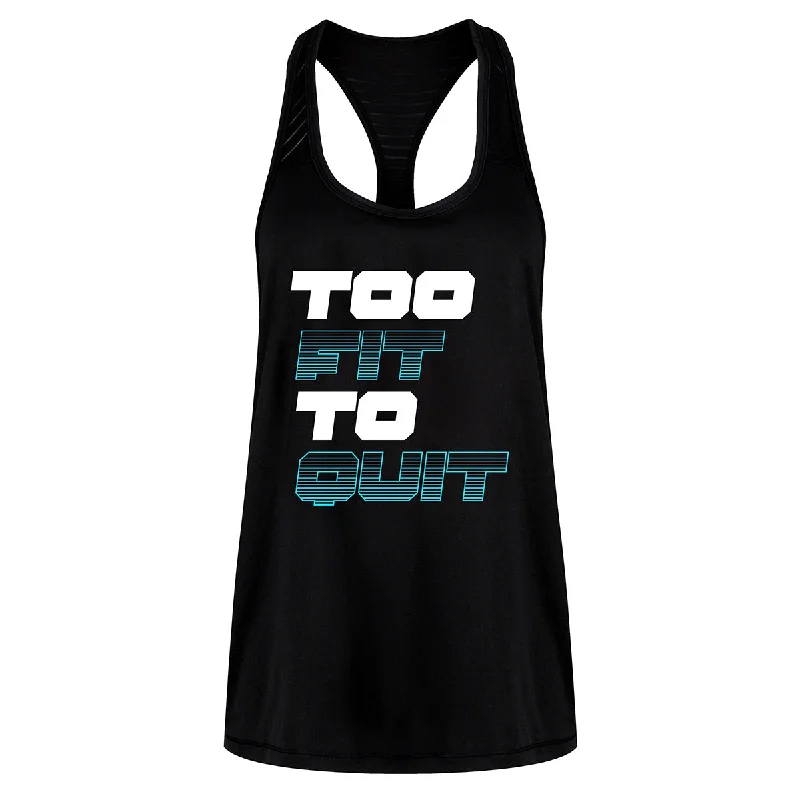 Fantastic Savings Too Fit To Quit Mesh Racerback Vest