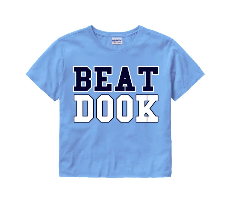 Exclusive Deal Beat Dook Crop Top in Carolina Blue