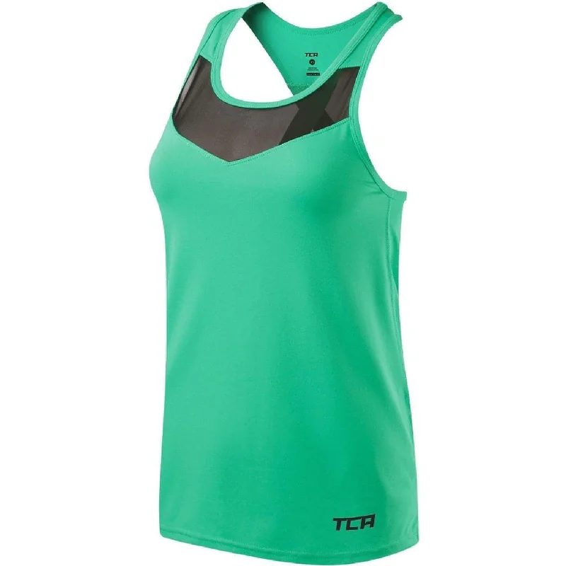 Price Cut TCA MeshLuxe Womens Running Vest - Green