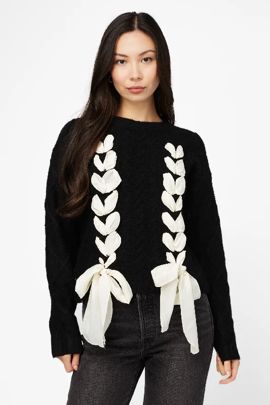 Seasonal Clearance Ellie Ribbon Cable Knit Sweater