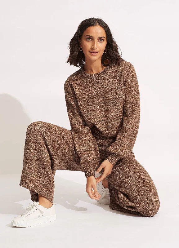 Weekend Specials to Enjoy Maple Knit Pant  - Sepia