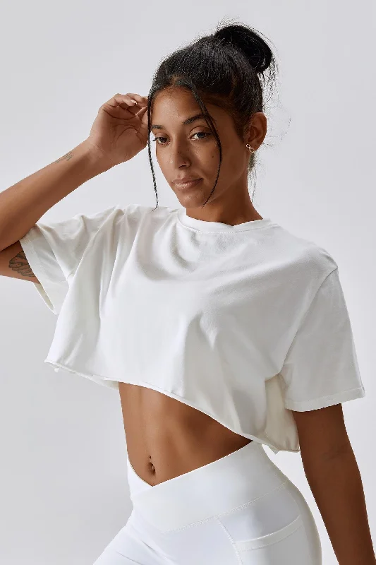Grand Opening Sale Impulse Crop Top - White