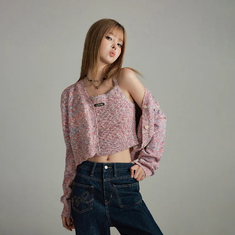 Weekend Deals That Spark Colorful V-Neck Knit Cardigan