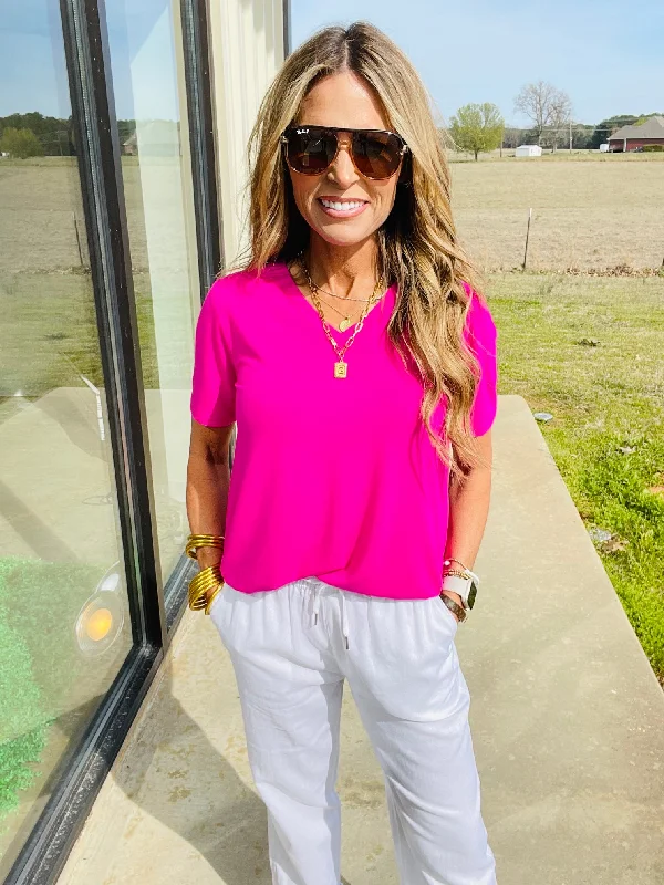 Must-Have Deals SUMMER DAYS TOP- MAGENTA