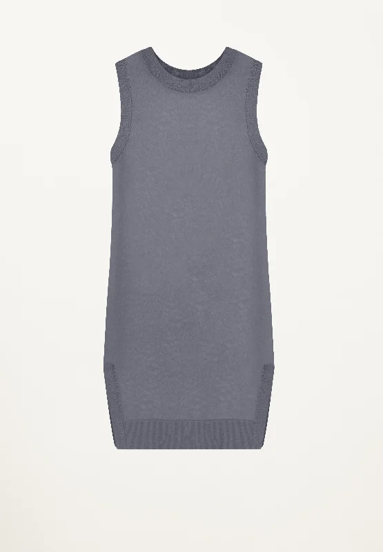 Extra Savings Sleeveless Tunic in Slate