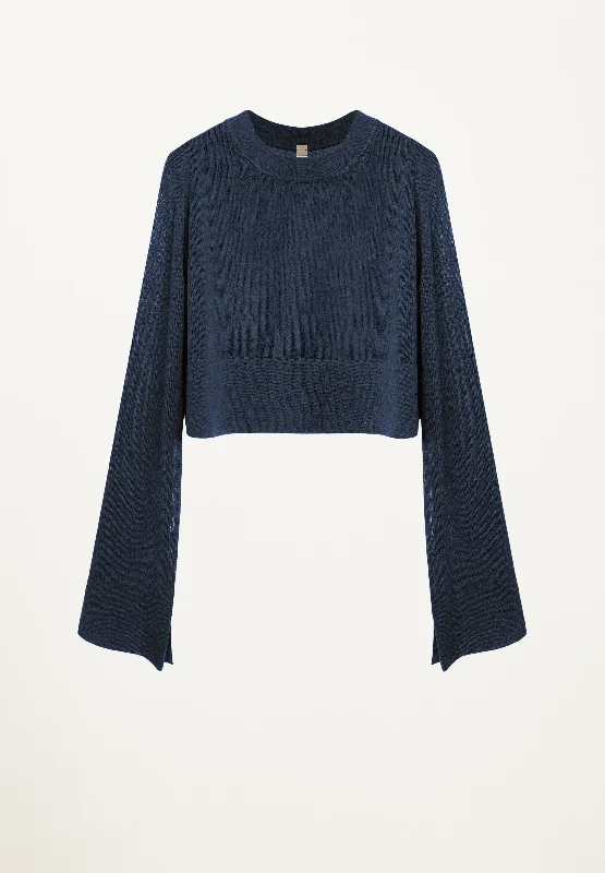 Markdowns Pippa Cropped Top in Indigo
