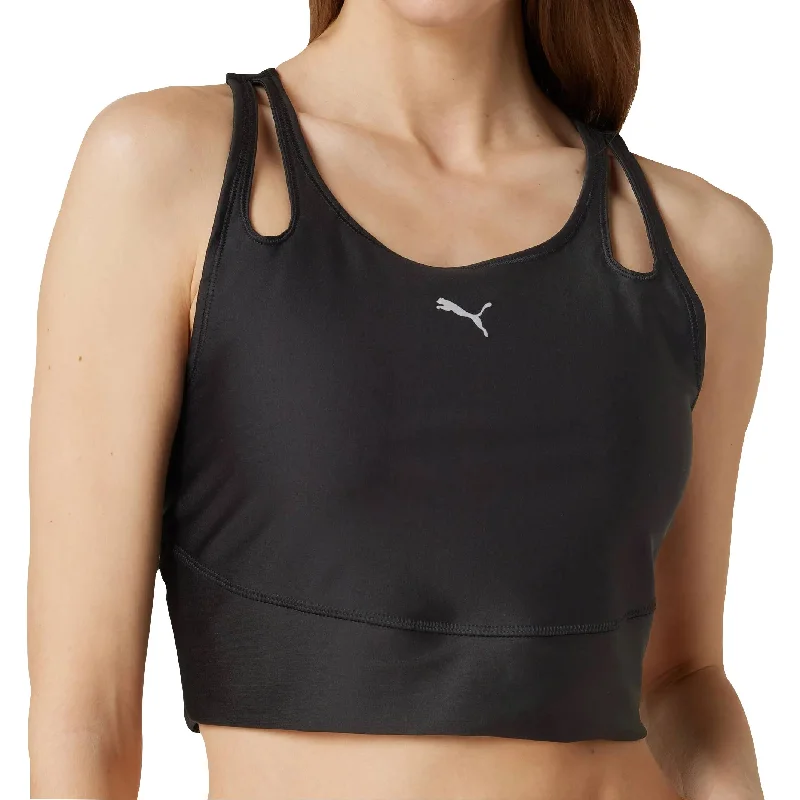 Weekend Offers That Shine Puma Run Ultraform Womens Running Cropped Vest Tank Top - Black Weekend Offers That Shine Puma Run Ultraform Womens Running Cropped Vest Tank Top - Black
