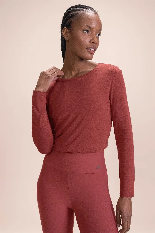 Fantastic Deals ML Flow Long Sleeve Cropped T-Shirt
