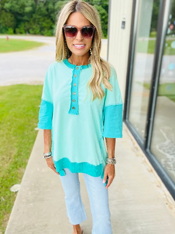 Now or Never MINT JULEP TOP