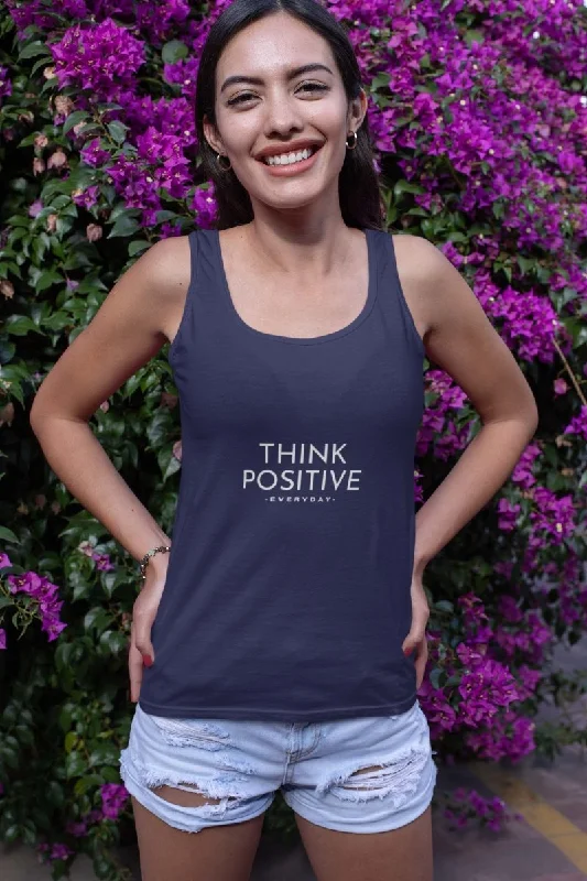 Weekend Savings Sensation Tank Top for Women 'Think Positive Everyday'