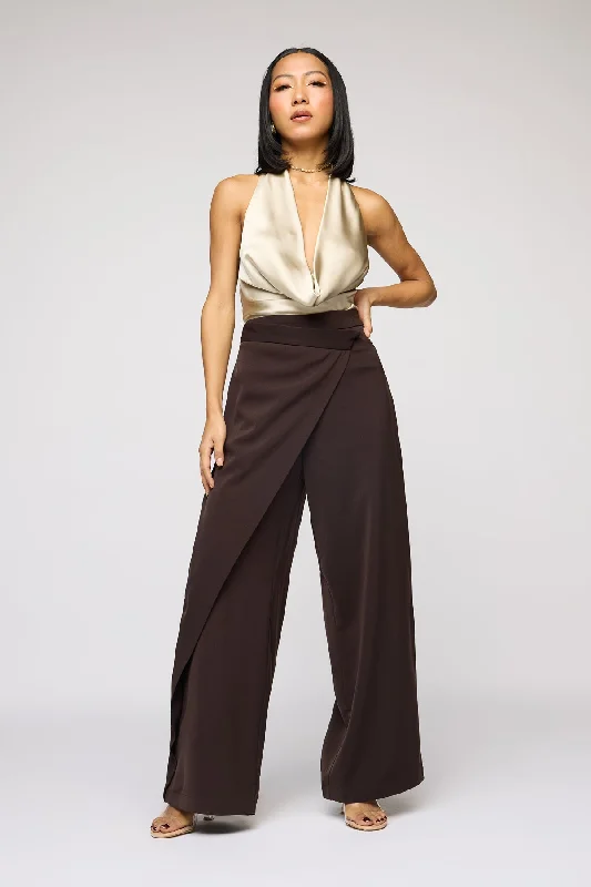 Discount Deals Oak Bark Brown Pareo Korean Pants