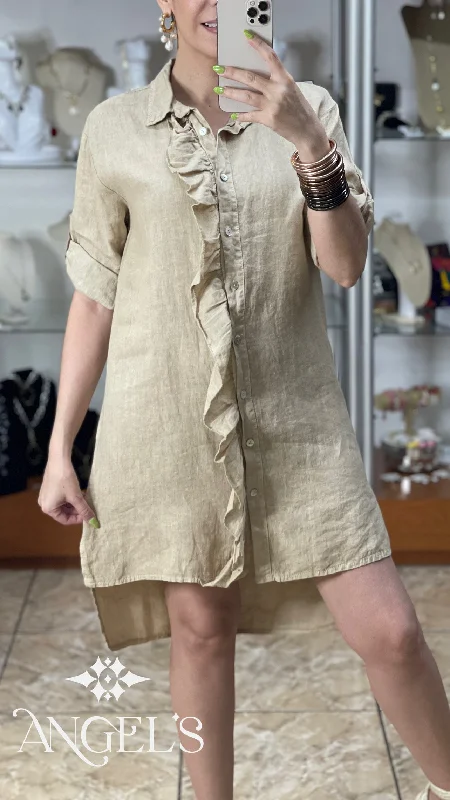 Weekend Deals That Dazzle Tunic/Mini OS Linen Dress