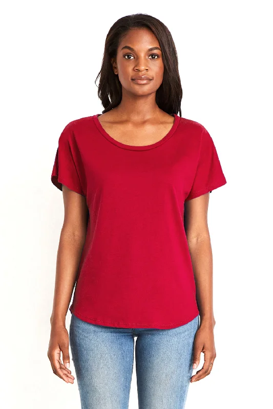 Must-Have Deals Next Level Womens Ideal Dolman Short Sleeve Crewneck T-Shirt - Red - Closeout Must-Have Deals Next Level Womens Ideal Dolman Short Sleeve Crewneck T-Shirt - Red - Closeout