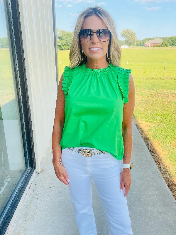 Today Only GOOD TIMES TOP- GREEN--SUMMER  SALE ****FINAL SALE ****