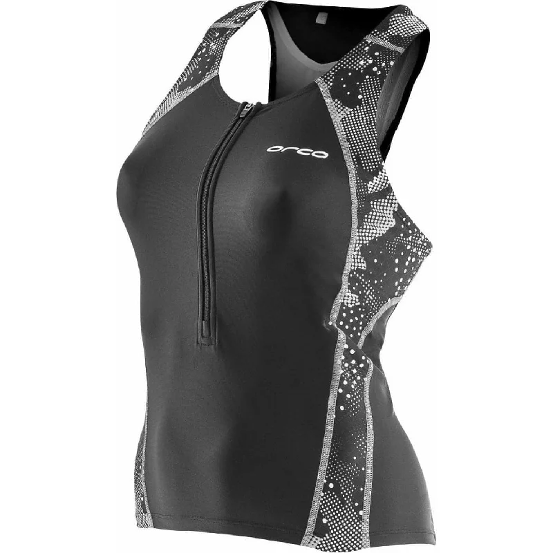 Year-End Clearance Orca Core Womens Support Tri Vest Tank Top - Black