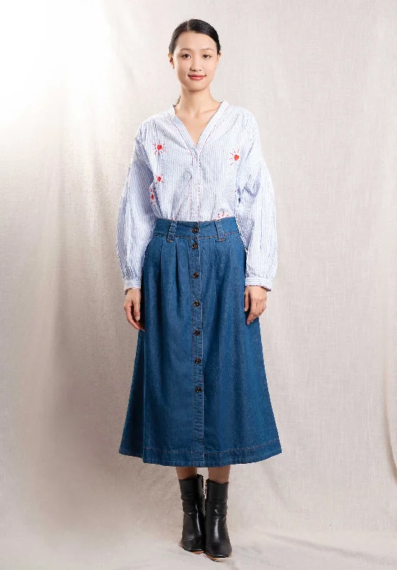 Savings Spectacular Denim Skirt Jupe Toled Jupe Tolede Blue