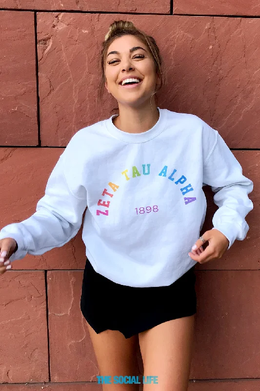 Hurry In Zeta Tau Alpha Team Pride Crewneck