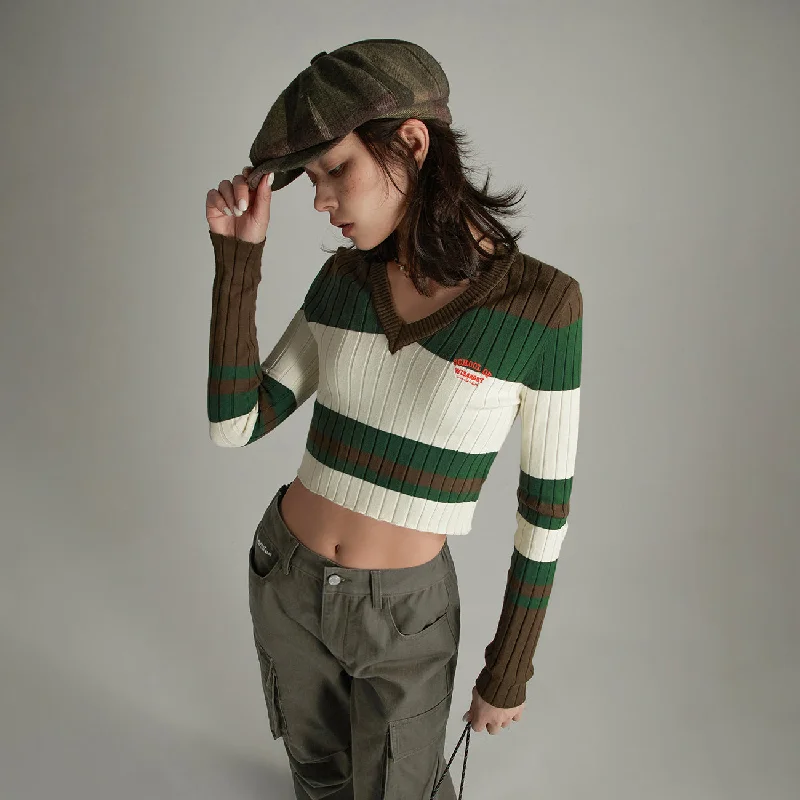 Weekend Deals That Sizzle School Of Wizardry Ribbed V-Neck Sweater