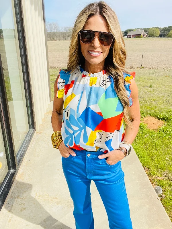 Mega Sale KNOW IT ALL TOP- BLUE--LAST CHANCE SALE