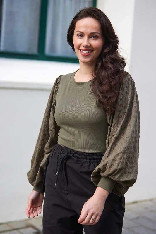 Instant Deal Finn Top Khaki