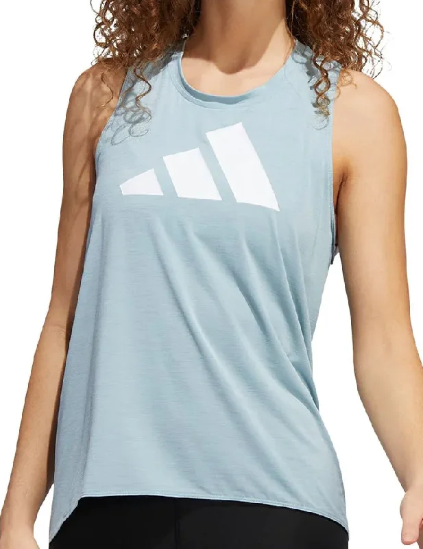 Special Discount adidas 3 Stripes Bar Logo Womens Running Vest Tank Top - Grey