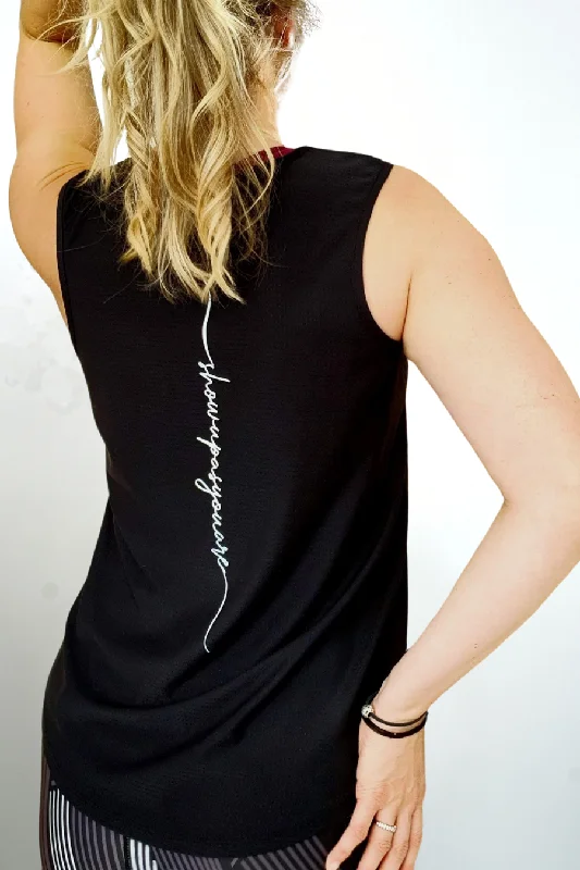 Clearance Event Rosa Active Tank - Black - Show Up As You Are