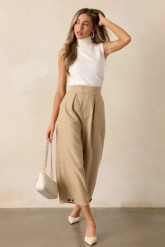 Extra Savings Sunset Sashay Ivory Sleeveless Ribbed Top