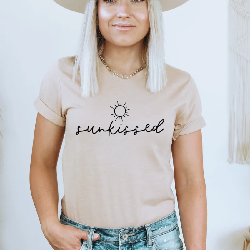 Super Deal Sunkissed Slogan T-Shirt