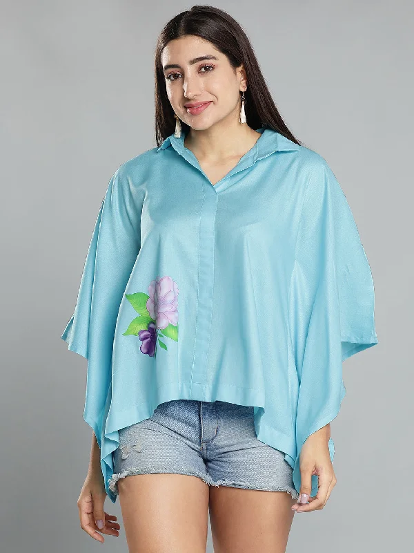 SkyBlue Kaftan Top - Hyacinth